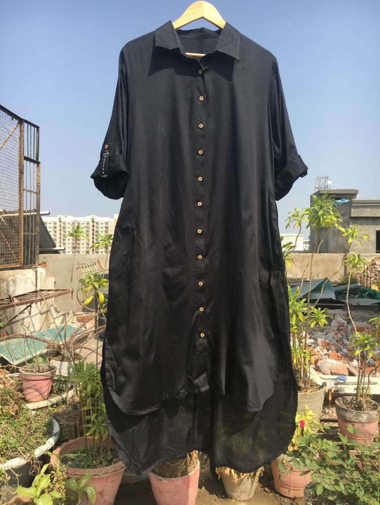 Studio Sample - 'KANIKA' Cotton silk Shirt dress