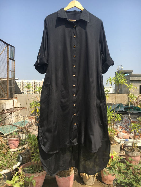 Studio Sample - 'KANIKA' Cotton silk Shirt dress