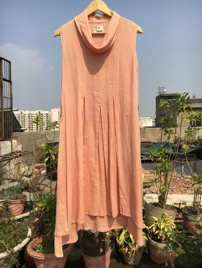 Studio Sample - 'SERENDIPITY' Rusty Rose Mulmul Cotton Dress