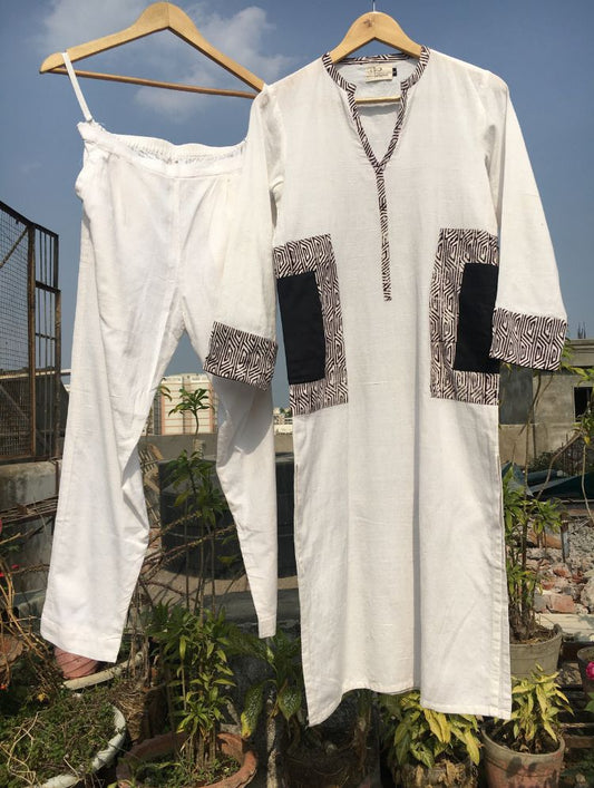 Studio Sample - IVORY Organic Cotton Kurta And Pant (Set Of 2)