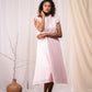 'SUNBEAM' Baby Pink Mulmul Cotton Dress