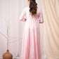 'MOON DANCE' Baby Pink Mulmul Cotton Dress