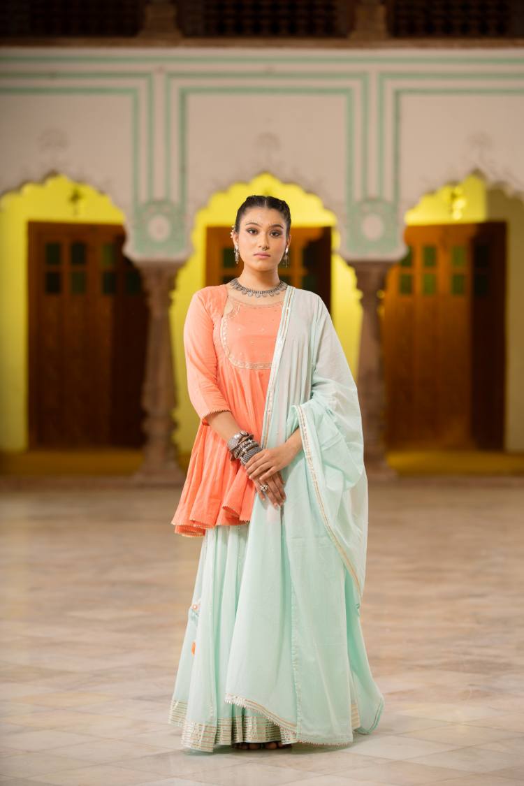 MINT GREEN Mulmul Cotton Dupatta