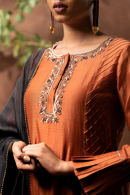 Handloom Chanderi Silk Kurta