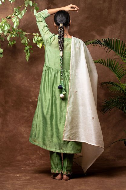 Handloom Chanderi Silk Kurta