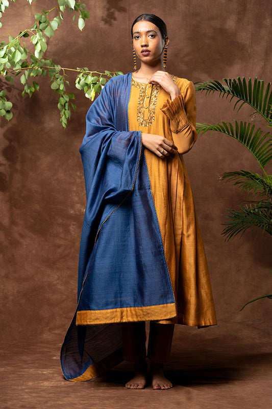 Handloom Chanderi Silk Kurta