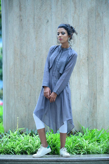 'TIGHT HUG' Mulmul Cotton Dress