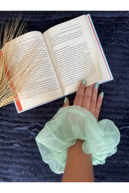 Zero Waste Oversized Organza Scrunchies