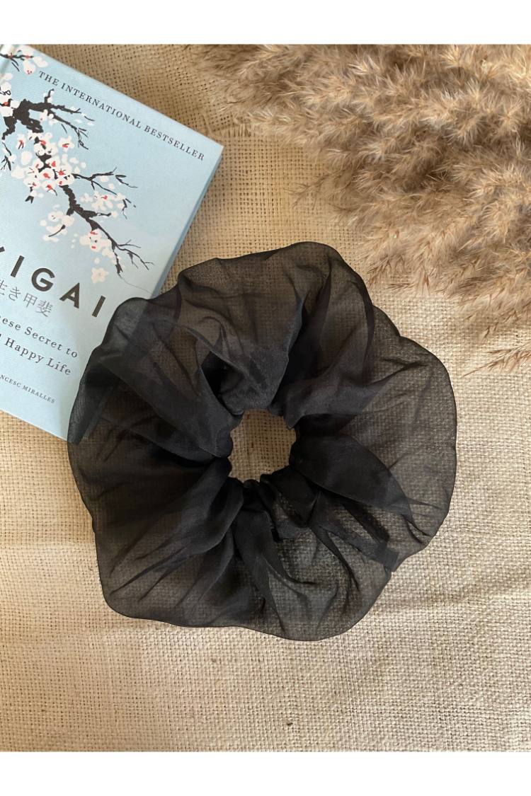 Zero Waste Oversized Organza Scrunchies