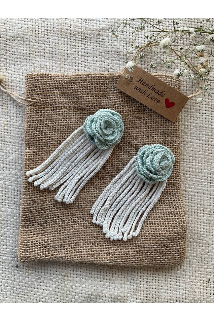 How Crochet  Tassels  DIY Boho Earrings  Sew in Love