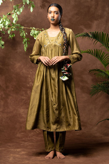 Handloom Chanderi Silk Kurta