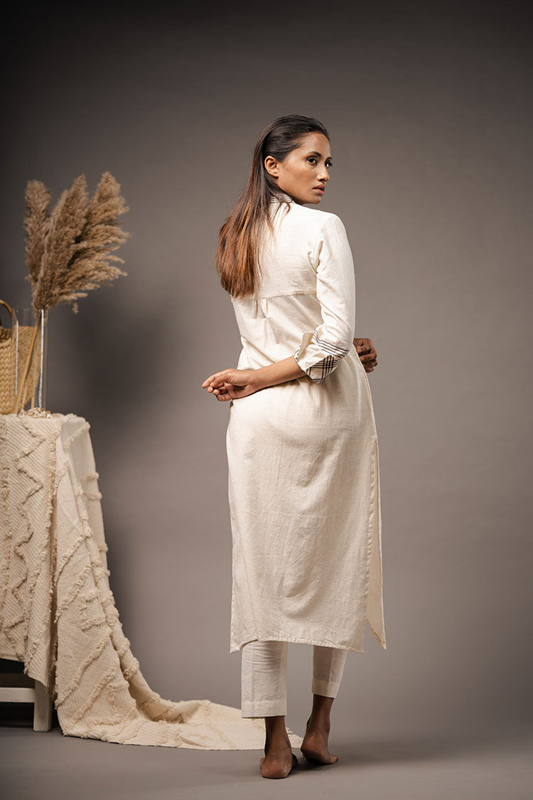 'THE PRISM' Ivory Organic Cotton Kurta