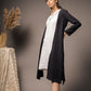 'THE DESTINY' Black And White Handwoven Cotton Dress With Shrug