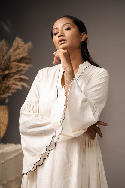 'THE MAIDEN' Ivory Organic Cotton Dress